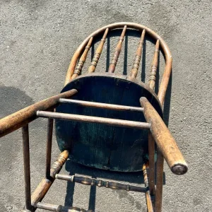Antique Country Elm & Beech Windsor Chair - Image 6