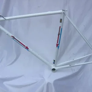 Mario Rossin 1990s White Bike Frame & Forks 50cm CTC Campagnolo - Image 2