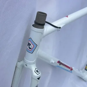 Mario Rossin 1990s White Bike Frame & Forks 50cm CTC Campagnolo - Image 4
