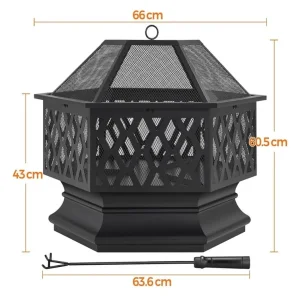 Yaheetech Hex-Shaped Fire Pit - Image 2