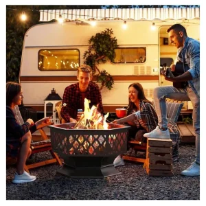 Yaheetech Hex-Shaped Fire Pit - Image 5
