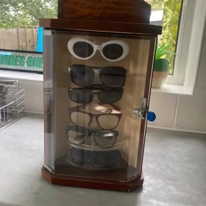 Sunglasses wooden rotating display cabinet - Image 5