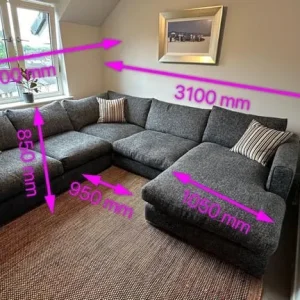 Corner Sofa with Storage Footstool - Image 4