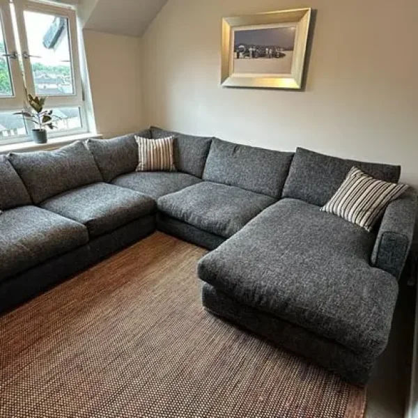 Corner Sofa with Storage Footstool