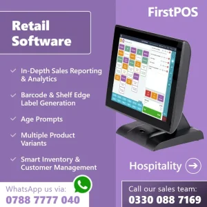 17 Inch Touchscreen EPOS System with Cash Drawer, Printer, and Software - Image 4