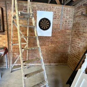Vintage wooden step ladder