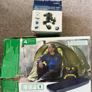 Single inflatable bed & air pump