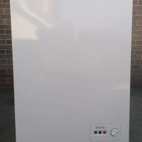 100L Gloss White Freezer with Spring-Loaded Lid