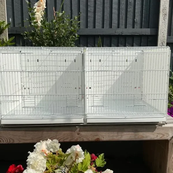 Plastic double breeding cages