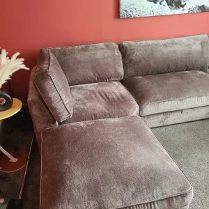 Large grey fabric sofa