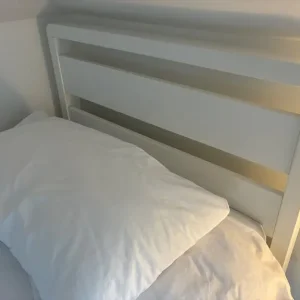 2x White Wooden Single Bed Frames - Image 4