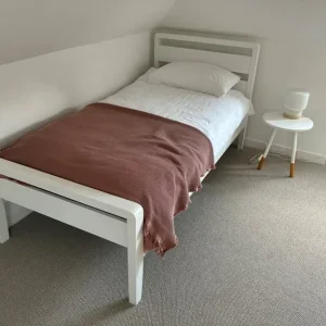 2x White Wooden Single Bed Frames - Image 5