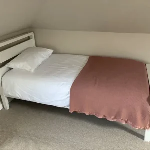 2x White Wooden Single Bed Frames