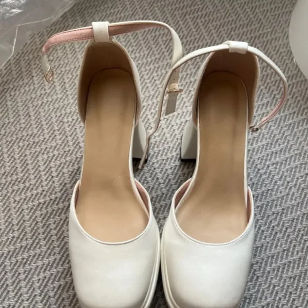 Bridal White Heels
