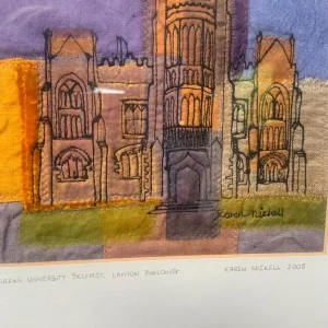Original embroidered artwork of The Lanyon Building - Image 3