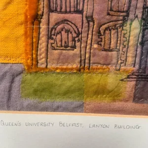 Original embroidered artwork of The Lanyon Building - Image 4