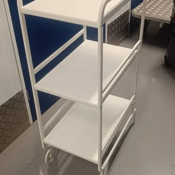 White dinks trolley or storage cart