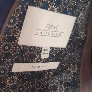 Man's blue checked suit - Image 2