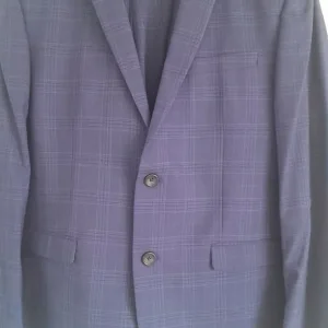 Man's blue checked suit - Image 3