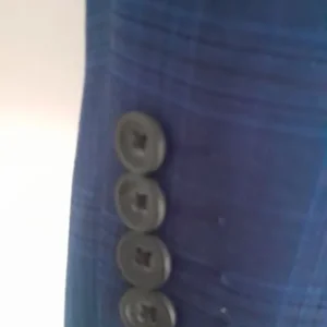 Man's blue checked suit - Image 7