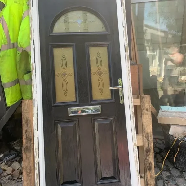 Black composite door