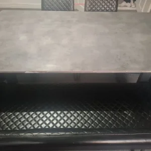 6 seater dining table with 4 chairs and 1 bench chair - Image 2