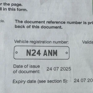 N24 ANM personalised registration plate - Image 2