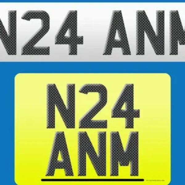 N24 ANM personalised registration plate