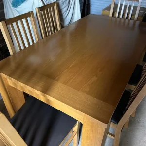 Dining Table with 6 Teak Chairs