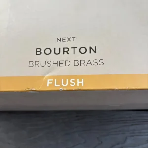 Next Brass Bourton 3 Light Flush Ceiling Light - Image 2
