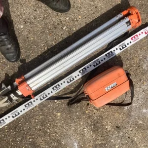 Nikon AZ-1 Theodolite with Aluminium Tripod and Level Stick