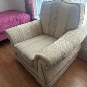 Sofa 3 Seater and 2 Single Seater Armchairs with Cushions - Image 3