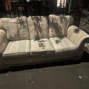 Sofa 3 Seater and 2 Single Seater Armchairs with Cushions
