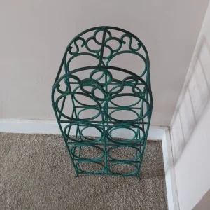 Heavy Green Metal Wine Rack - Image 2
