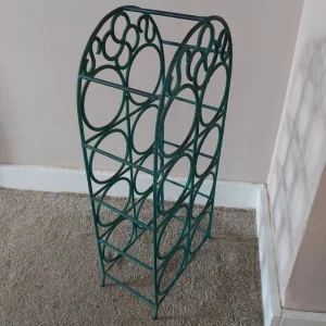 Heavy Green Metal Wine Rack - Image 3