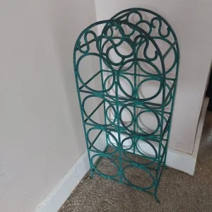 Heavy Green Metal Wine Rack - Image 4
