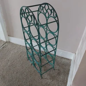 Heavy Green Metal Wine Rack - Image 5