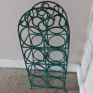 Heavy Green Metal Wine Rack - Image 6