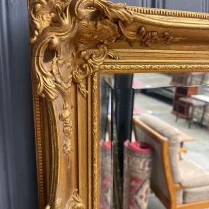 Gilt Framed Mirror with Bevelled Glass and Ornate Detail - Image 3