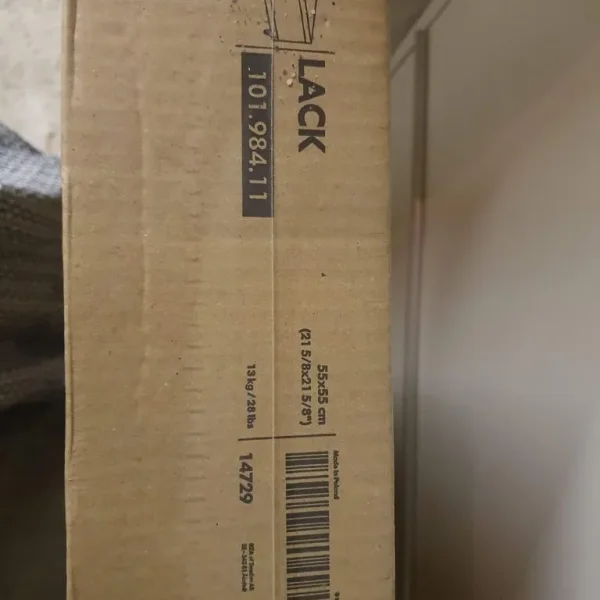 Ikea Lack Side Table on Wheels