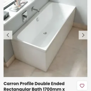 Carron Profile 1700x700mm Double Ended Bath with Side Panel