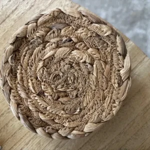 Nkuku Lam coasters, set of 4