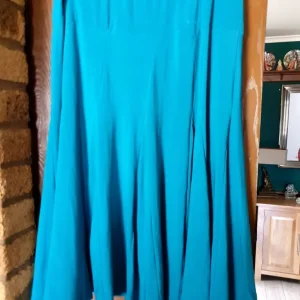 Elasticated turquoise waist skirt - Image 3