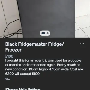 Fridgemaster fridge freezer