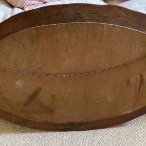 Victorian/Edwardian oval wall mirror with bevelled glass - Image 2