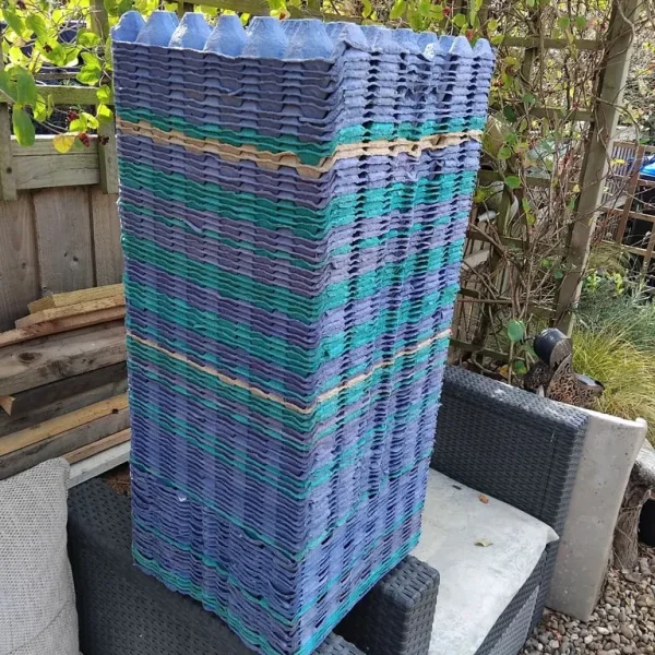 104 egg trays, only used once, still in perfect condition