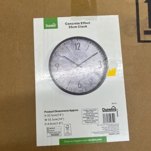 Concrete Effect Clock