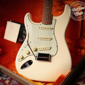 Fender 1961 Reissue Stratocaster Left Hand Olympic White - Image 7