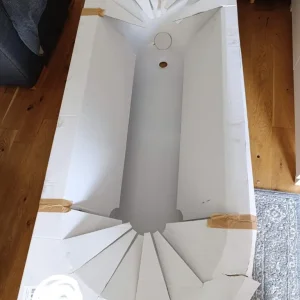 J Shaped Bath – Needs Panel and Legs