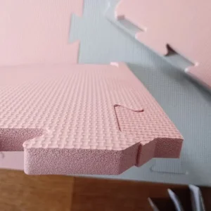 Foam Tile Playmat - Pink/Grey/White - Image 4